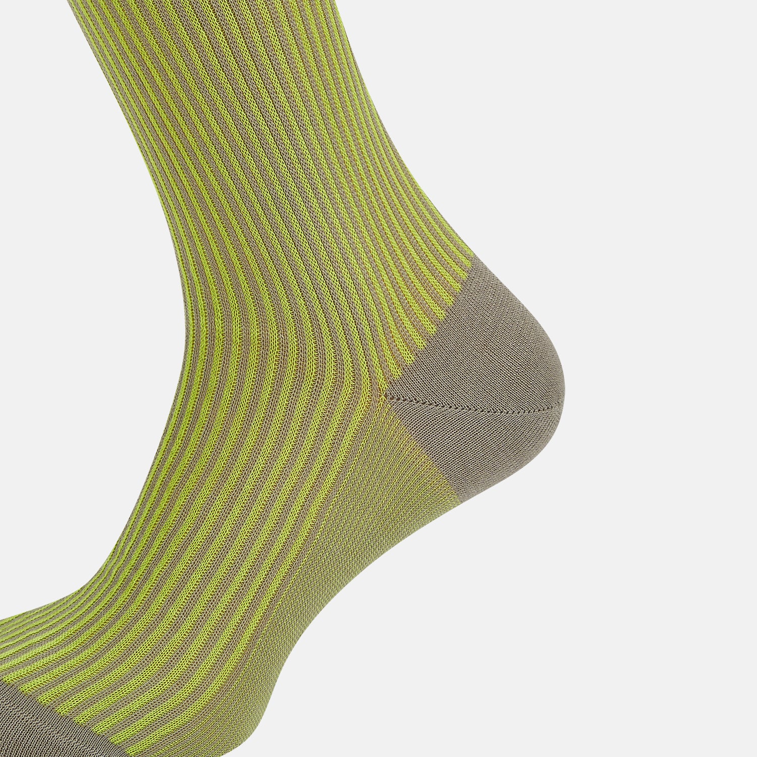 View 4 of product Lime/grey Thin Striped Long Socks
