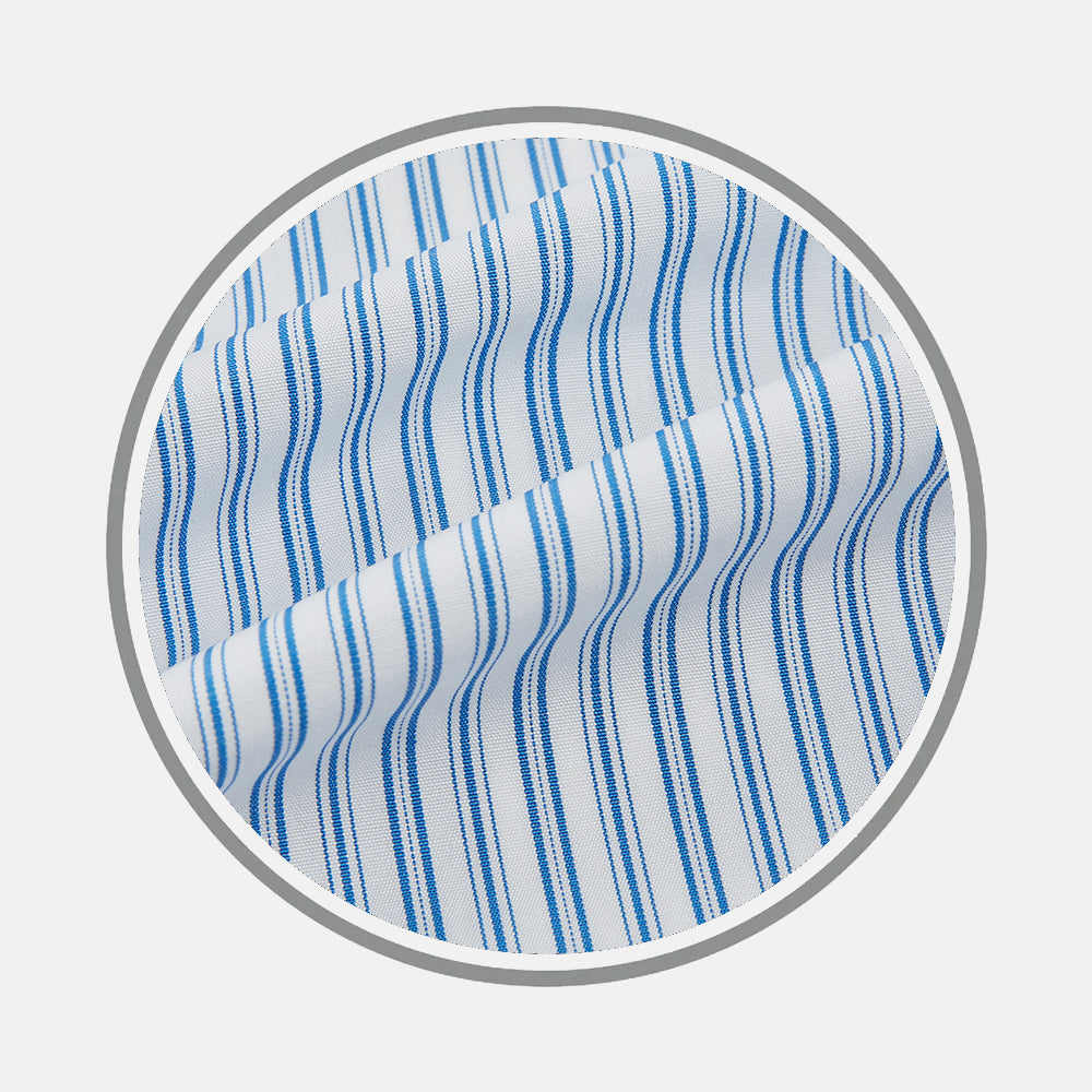 SKY BLUE DOUBLE STRIPE FABRIC