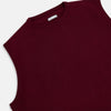 View 2 of product Burgundy Cashmere Round Neck Vest
