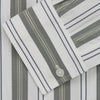 View 5 of product Green, Blue & White Stripe Weekend Fit Shirt with Derby Collar & 1-Button Cuffs