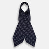 View 2 of product White Dot and Navy Silk Cravat