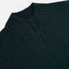 View 2 of product Forest Green Merino High Neck Zipped Cardigan