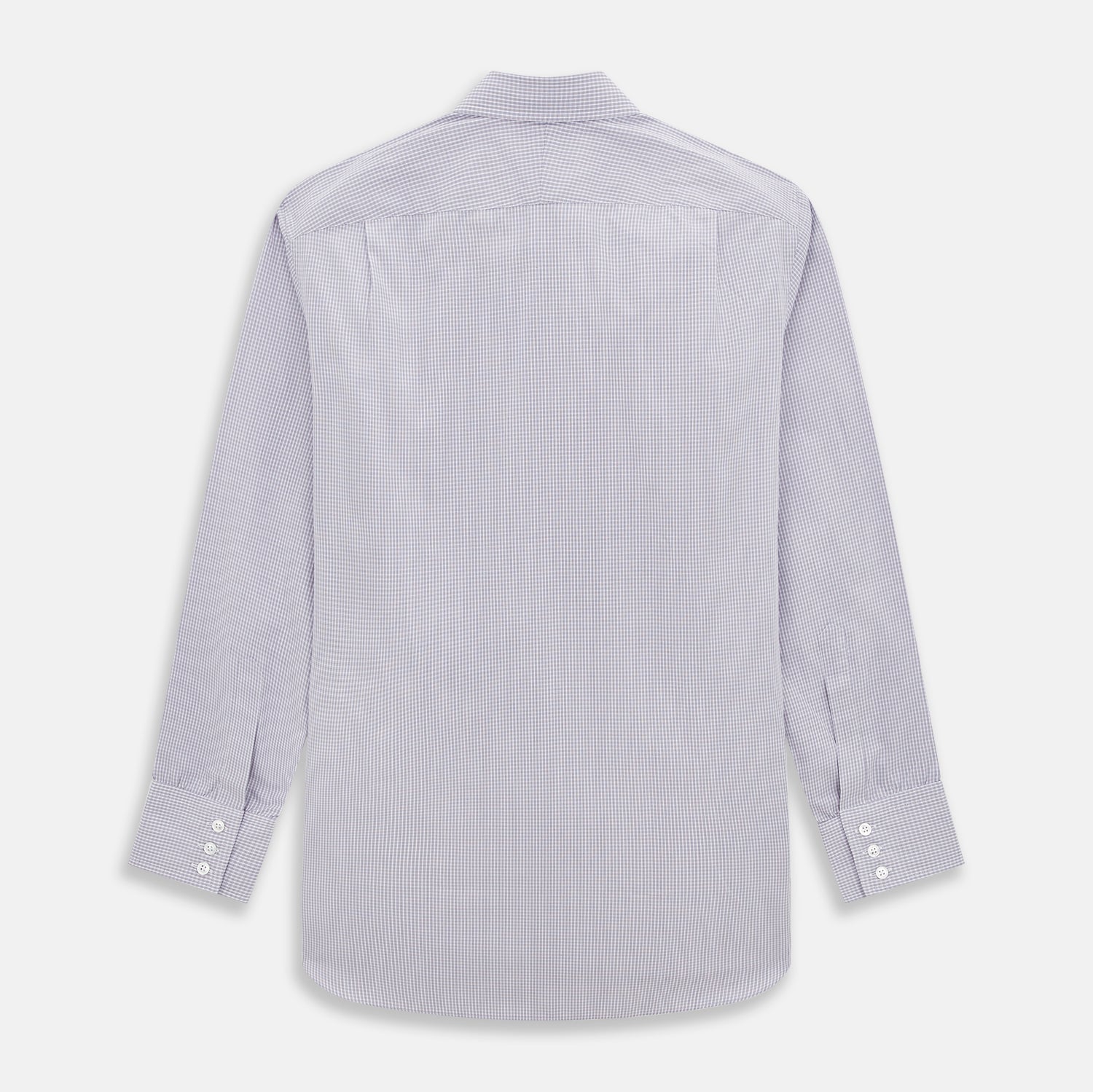 Purple Micro Check Mayfair Shirt