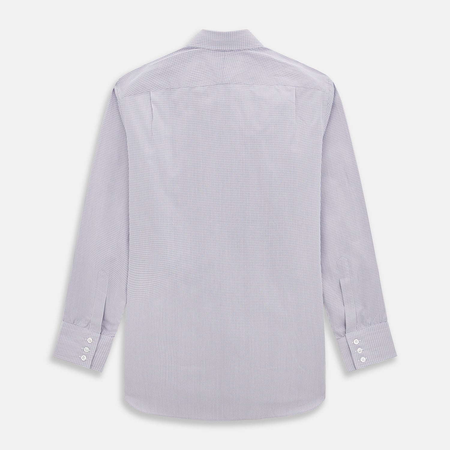View 3 of product Purple Micro Check Mayfair Shirt
