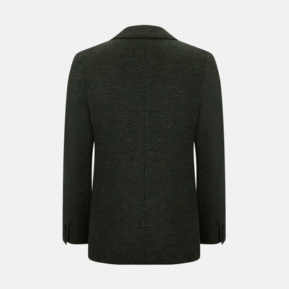 Forest Green Linen Blend Cambridge blazer Image 2