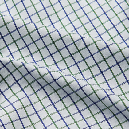 Green and Blue Check Cotton Hyde Pyjama Set Image 3