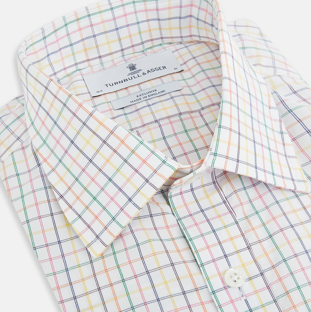 Rainbow Double Grid Check Mayfair Shirt