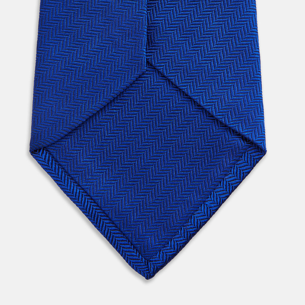 PLAIN HERRINGBONE CRUISE TIE