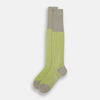 View 2 of product Lime/grey Thin Striped Long Socks