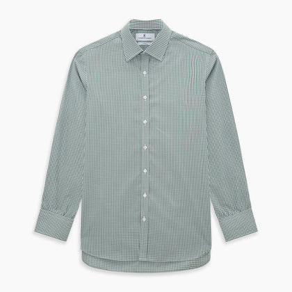 Green Fine Check Mayfair Shirt Image 6