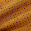 View 4 of product Navy and Orange Micro Dot Silk Cravat