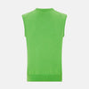 View 3 of product Bright Green V-neck Cashmere Vest