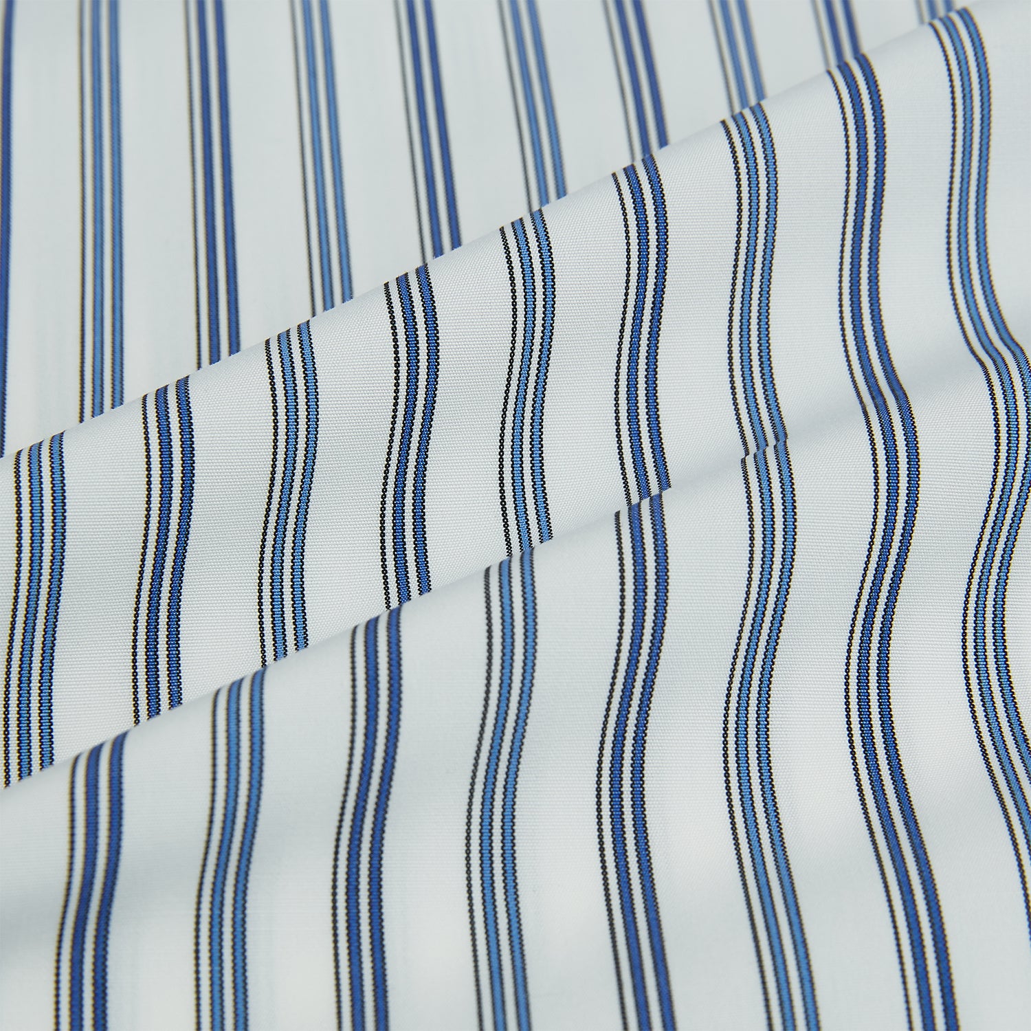 View 8 of product SAPPHIRE BLUE MULTI TRACK STRIPE WINDSOR SHIRT