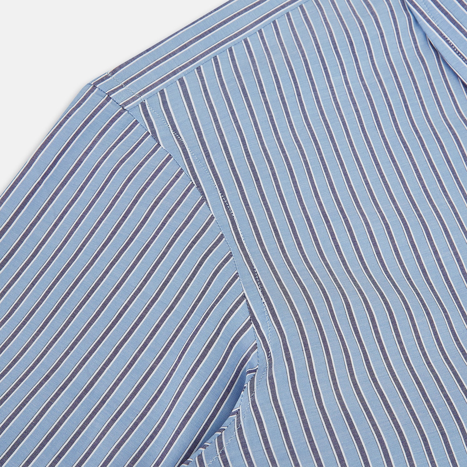 View 6 of product Steel Blue Ticking Stripe Westminster Shirt