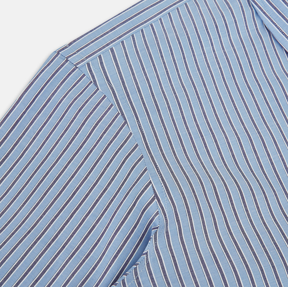 Steel Blue Ticking Stripe Westminster Shirt
