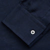 View 3 of product Navy Weekend Fit Nevis Cotton-Cashmere Shirt With Dorset Collar And 1-Button Cuffs