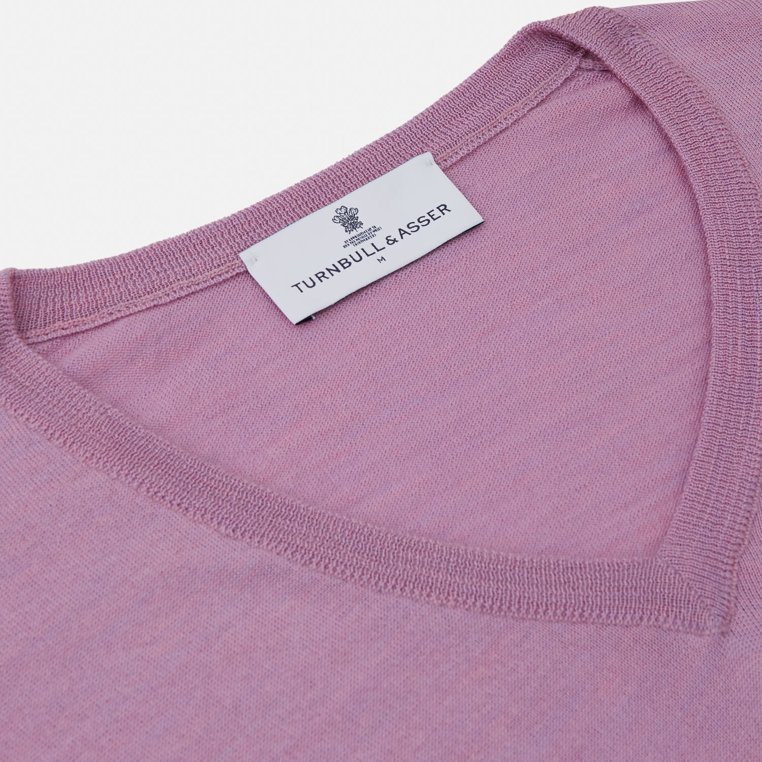 View 2 of product Pink Merino Kennedy V-Neck Jumper