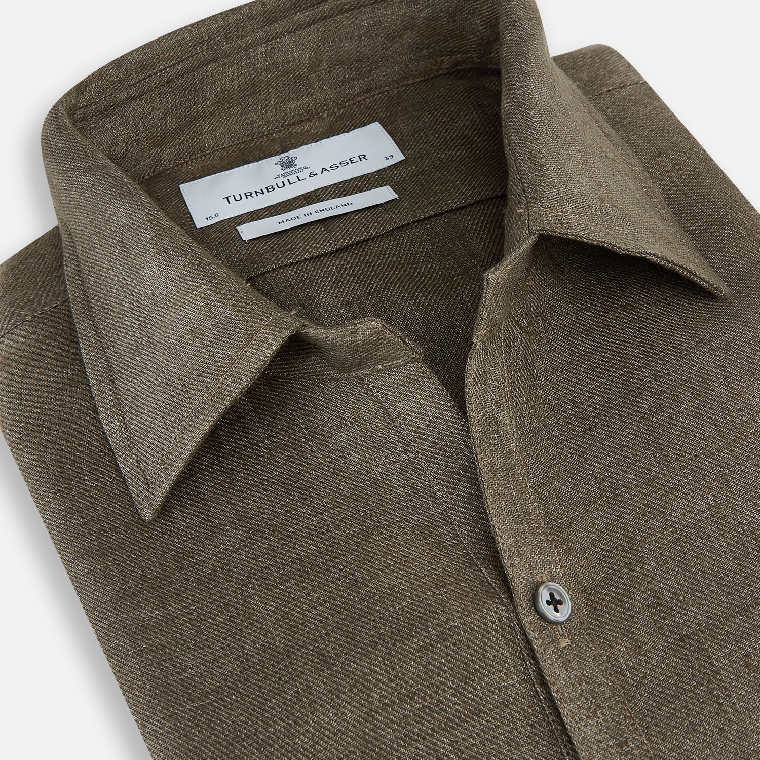 View 2 of product Olive Linen Windsor Shirt
