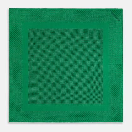 Green Dot Silk Pocket Square Image 3
