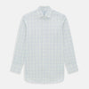 Yellow and Blue Grid Check Mayfair Shirt