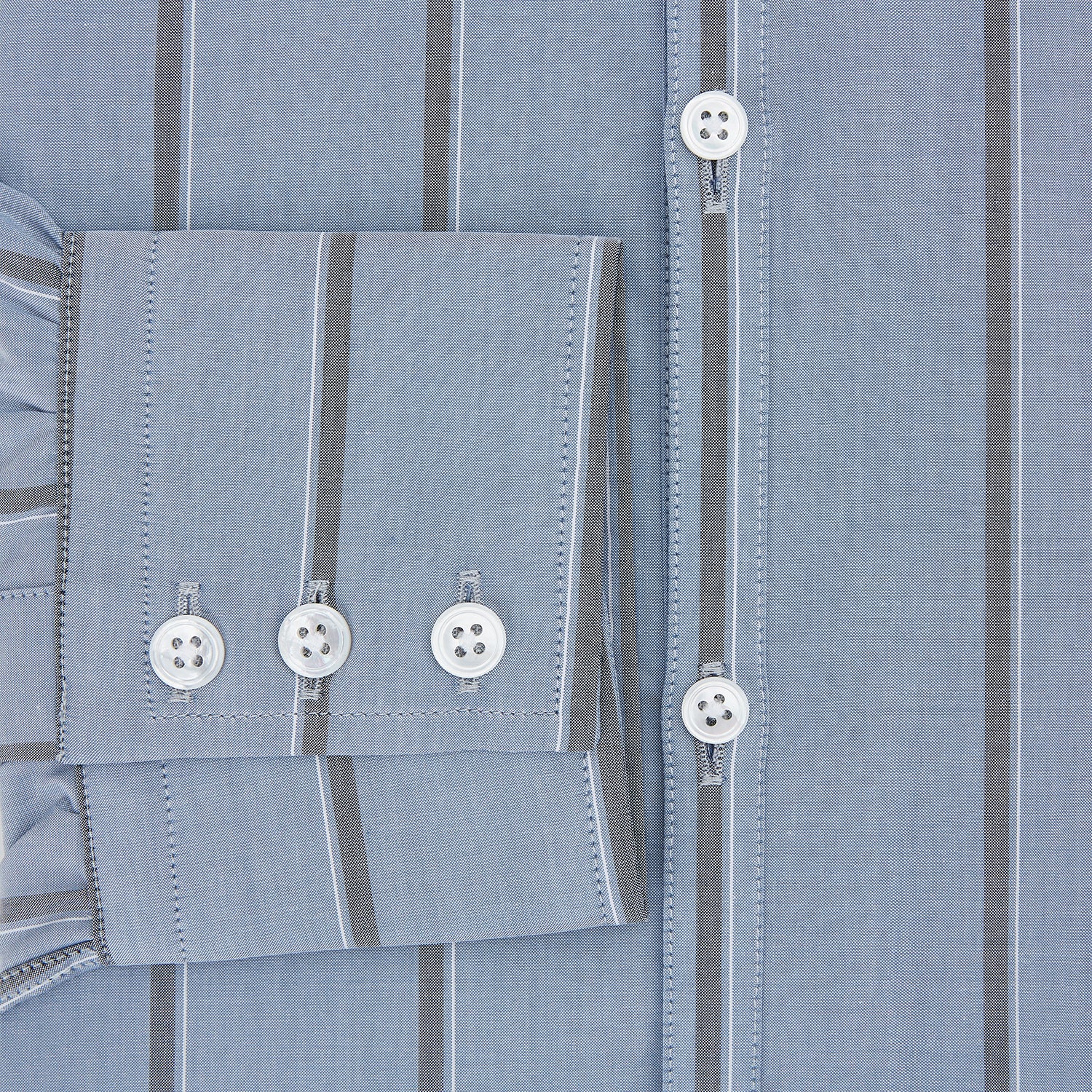 View 4 of product Steel Blue Track Stripe Westminster Shirt