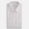 View 5 of product Pink and Blue Multi Double Pinstripe Mayfair Shirt