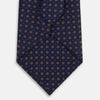 View 3 of product Navy and Brown Circle Silk Tie