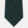 View 3 of product Light Petrol Dotted Check Pattern Printed Silk Tie