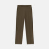 View 1 of product Khaki Green Cotton Twill Manson Trouser