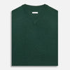 View 4 of product Petrol Green Fine Merino V-Neck Vest