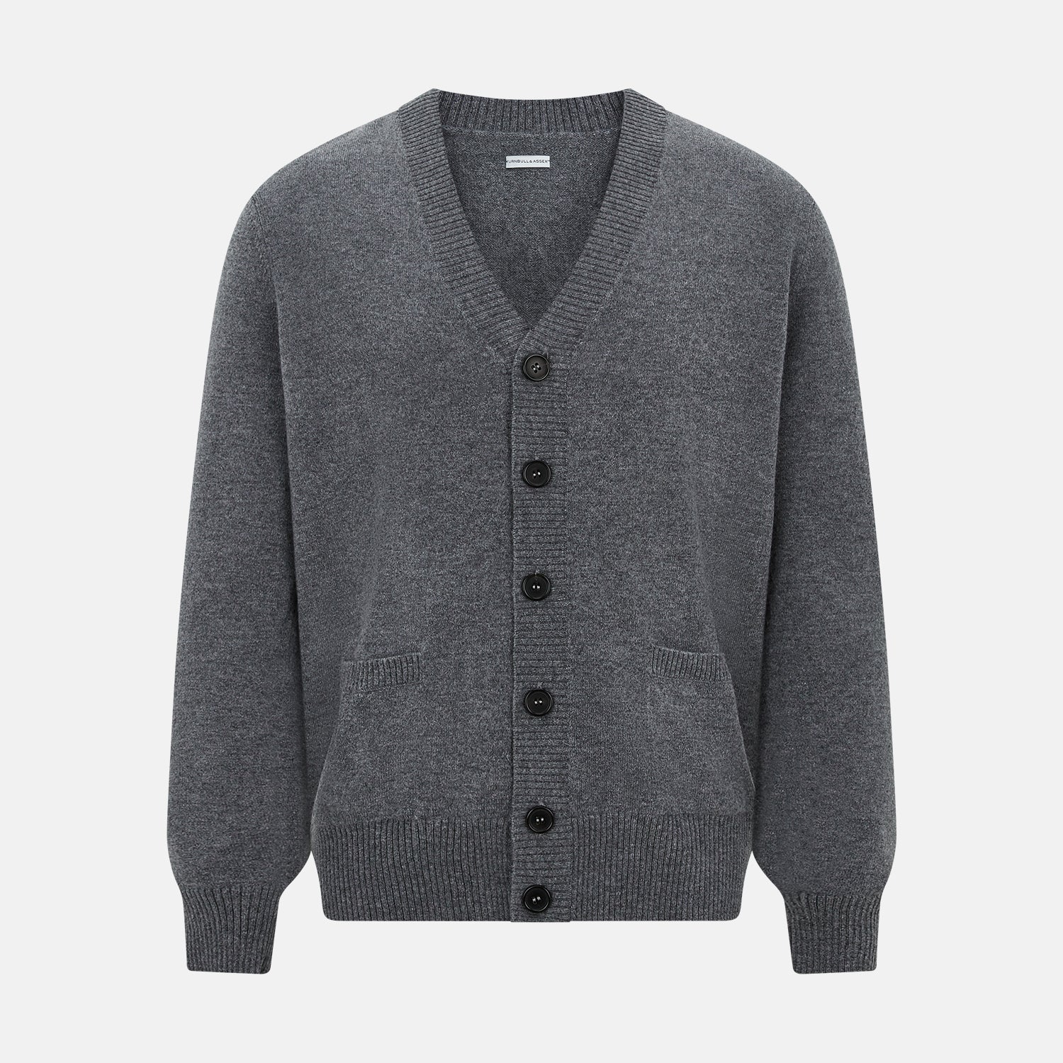 View 1 of product Grey Melange Cashmere Cardigan