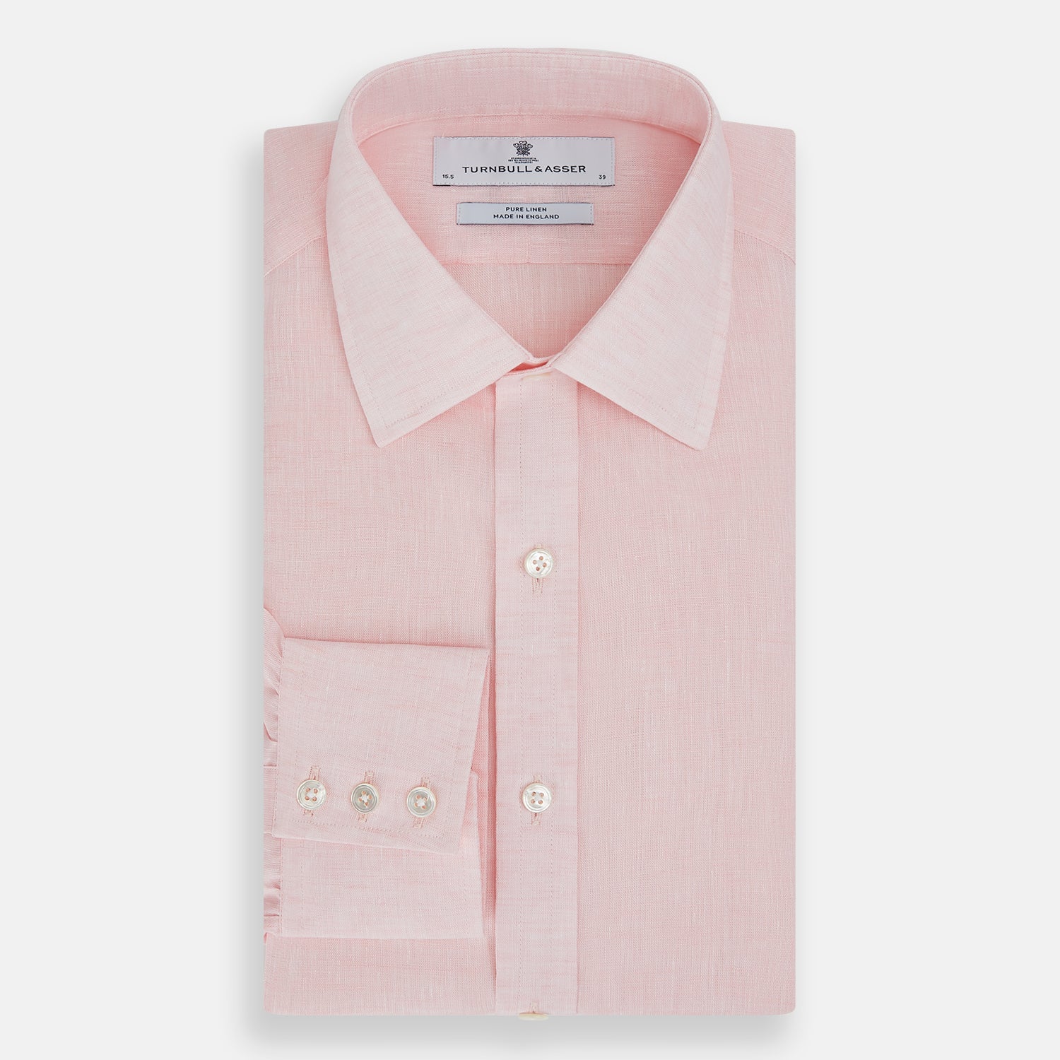 View 5 of product Pale Pink Linen Mayfair Shirt