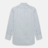 View 3 of product NAVY AND LIGHT BLUE MULTI TRACK STRIPE WESTMINSTER SHIRT