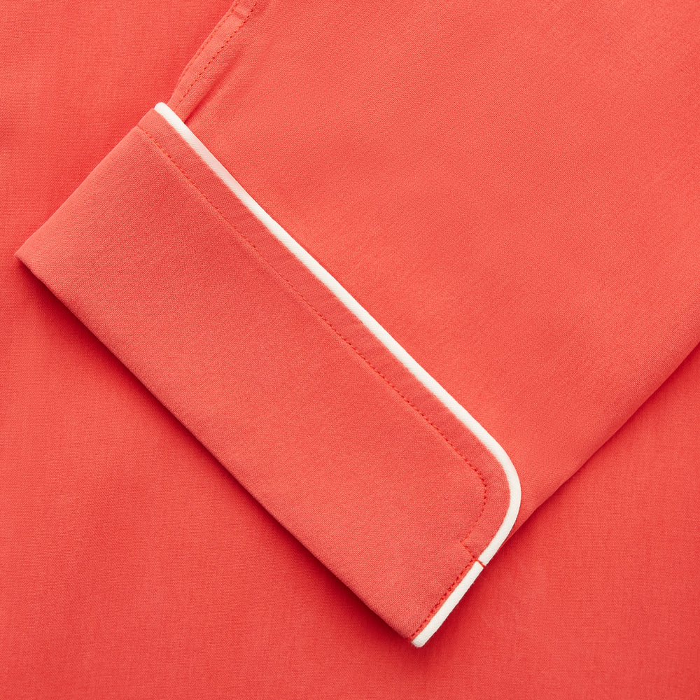 Women's Coral Pink Silk Thelma Pyjama Set