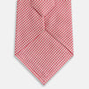 View 3 of product Pink and white Hounstooth Silk Tie