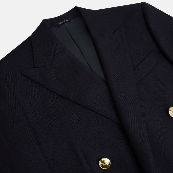 Navy Double Breasted Classic Blazer Image 1