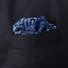 View 4 of product Blue Maze Silk Pocket Square