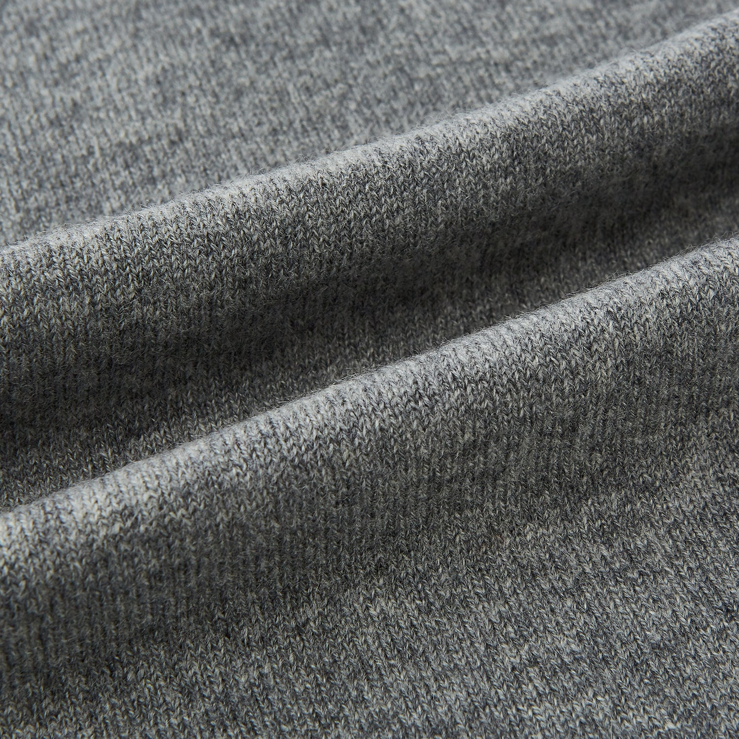 View 3 of product Plain Grey Cashmere Knitted Scarf