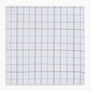 View 4 of product Hand Rolled Blue Grid Check Handkerchief