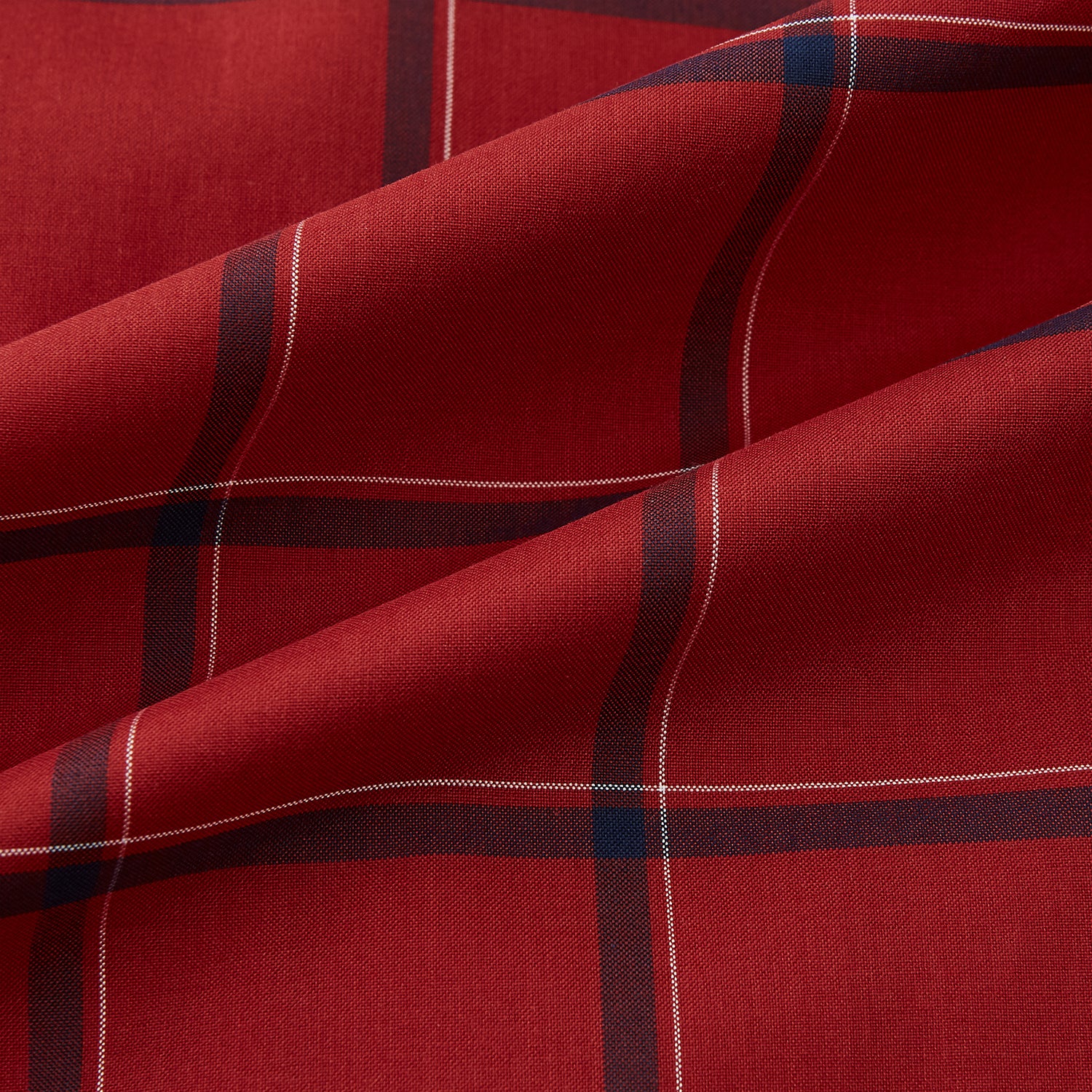 View 8 of product Dark Red Grid Check Windsor Shirt