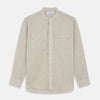 Light Oatmeal Linen Weekend Fit Unwin Shirt