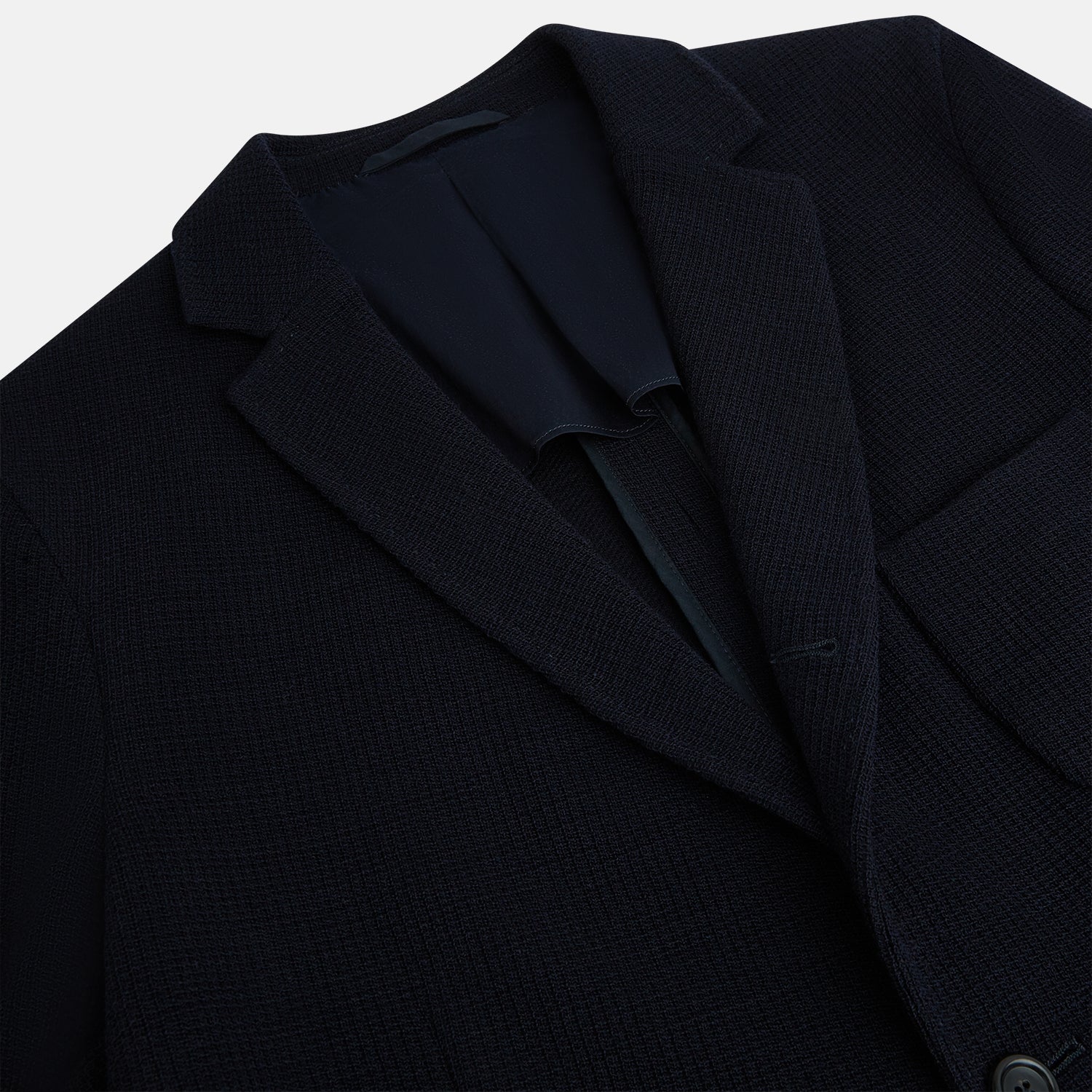 View 2 of product NAVY KNITTED CAMBRIDGE BLAZER