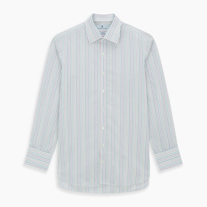Multicoloured Double Pinstripe Mayfair Shirt Image 6