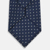 View 3 of product Navy and White Geometric Silk Tie