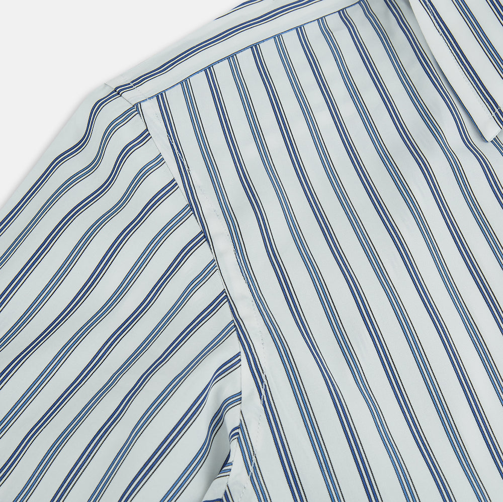 Sapphire Blue Multi Track Stripe Westminster shirt