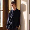 View 5 of product Navy Cashmere Duncan Knitted Shirt