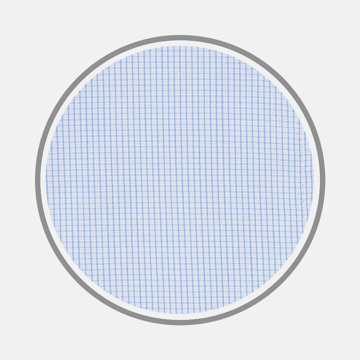 View 1 of product Light Blue Fine Check Cotton Fabric