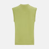 View 3 of product Melon Green Fine Merino V-Neck Vest