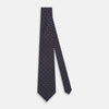 View 2 of product Navy and Red Circle Foulard Silk Tie