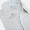View 2 of product Turquoise and Red Ticking Stripe Windsor Shirt